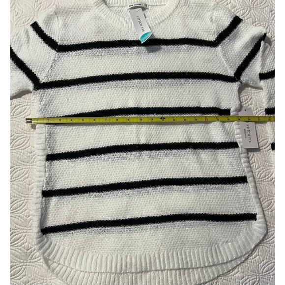 NWTO Pink Clover striped sweater - Picture 5 of 7